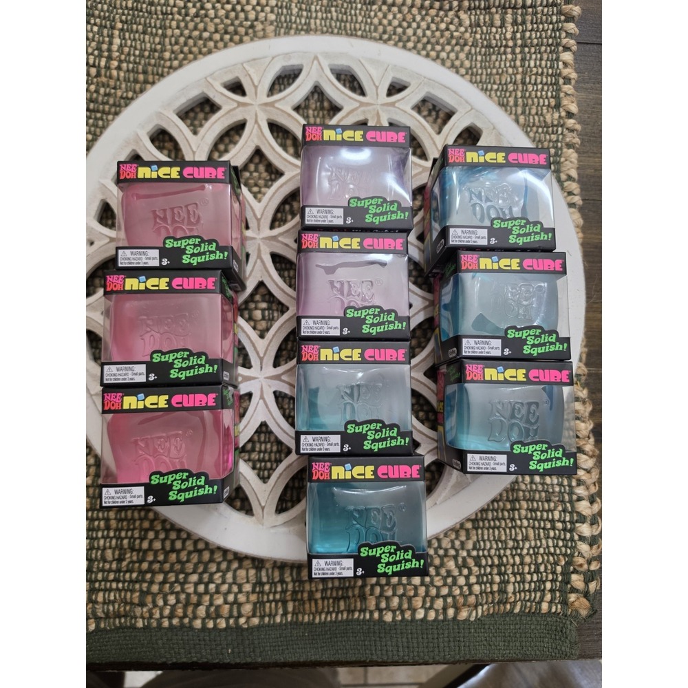 10 Nee Doh Nice Cube Assorted Colors Authentic NEW